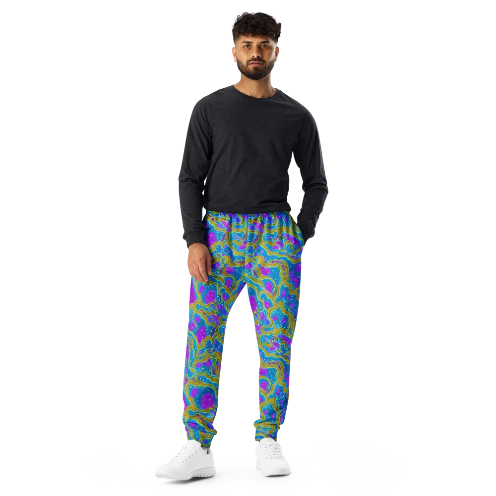 Mystic Waves on Men's Joggers — Front