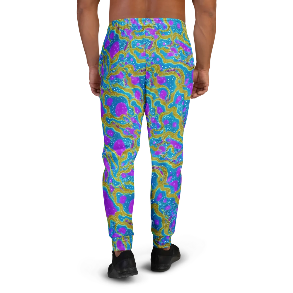 Mystic Waves on Men's Joggers — Back