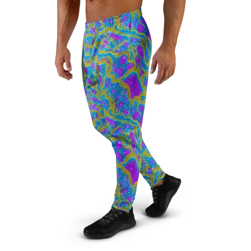 Mystic Waves on a Men's Joggers