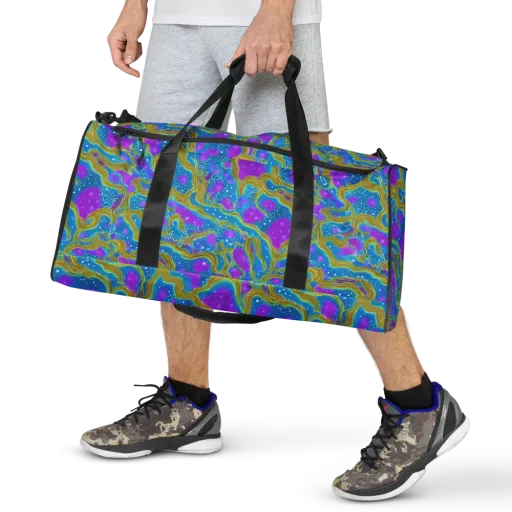 Mystic Waves on a Duffle Bag