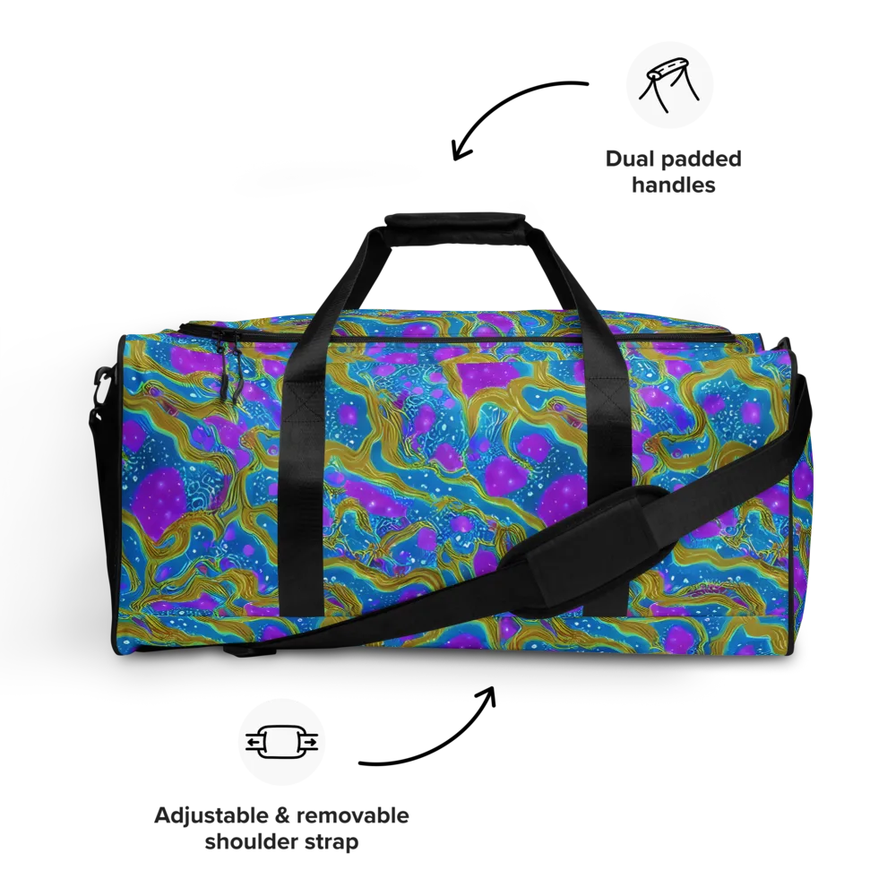 Mystic Waves on Duffle Bag — Front