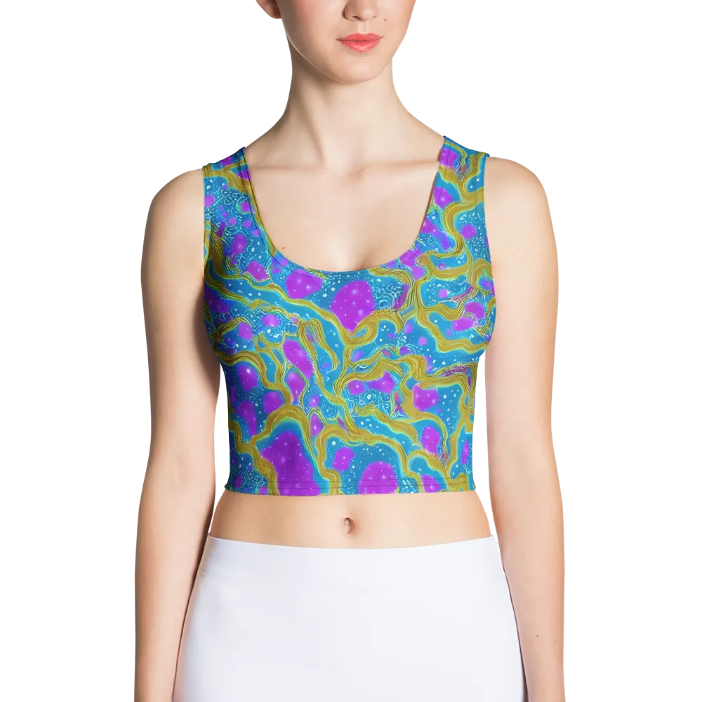 Mystic Waves on Crop Top — Front