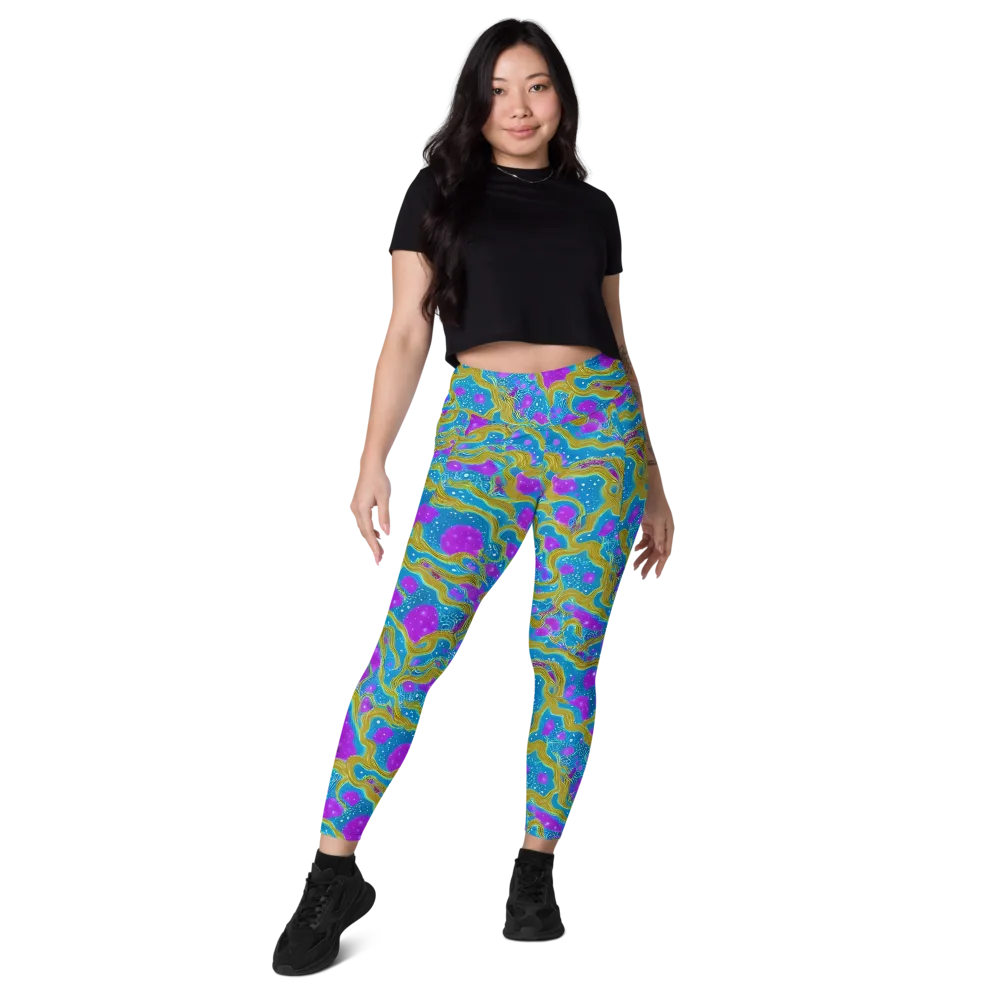 Mystic Waves on Leggings with Pockets — Front