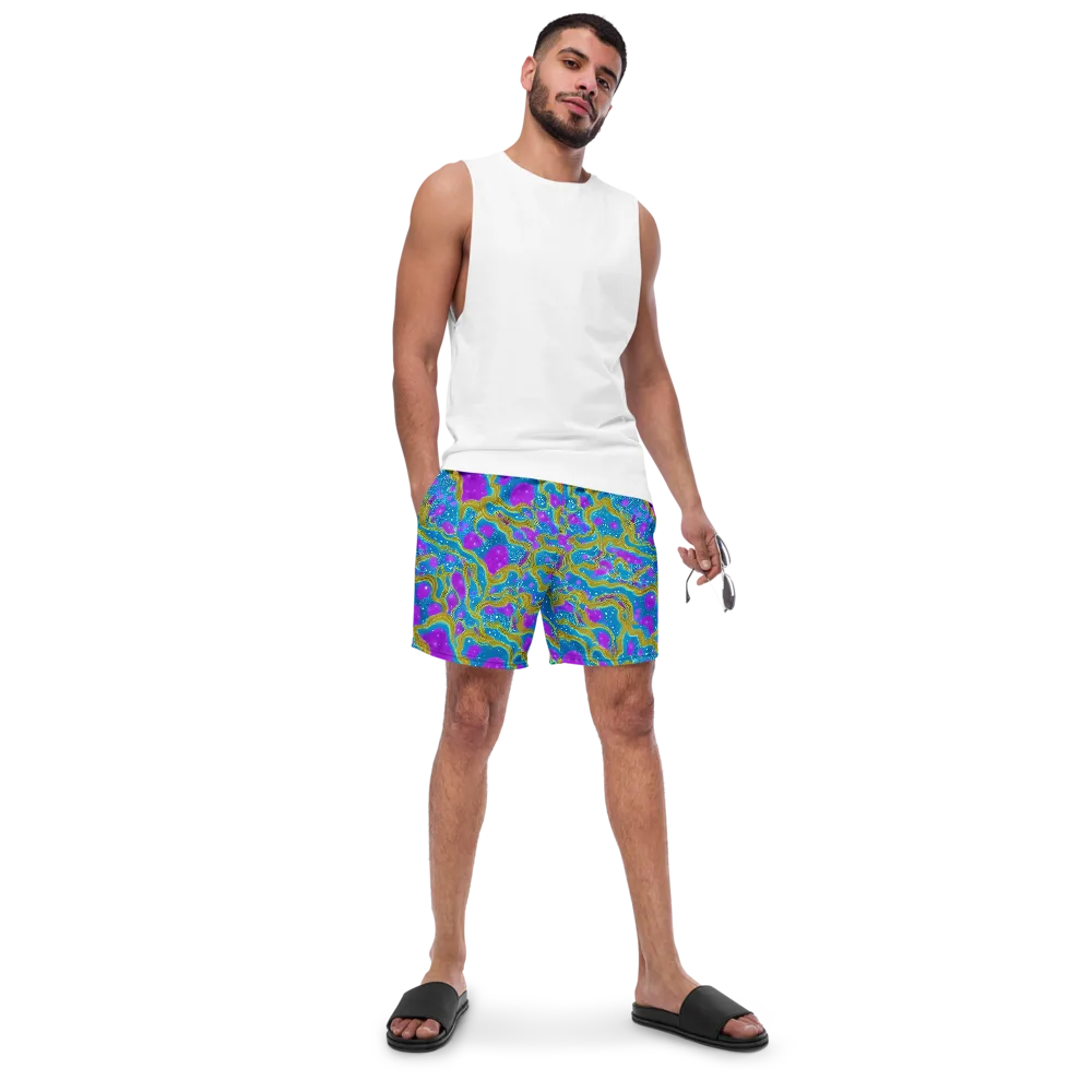 Mystic Waves on Swim Trunks — Front