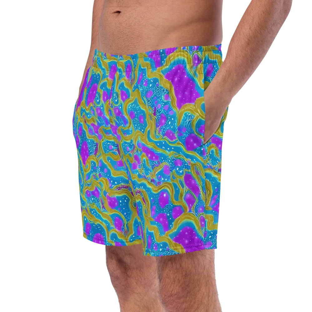 Mystic Waves on Swim Trunks — Left Front