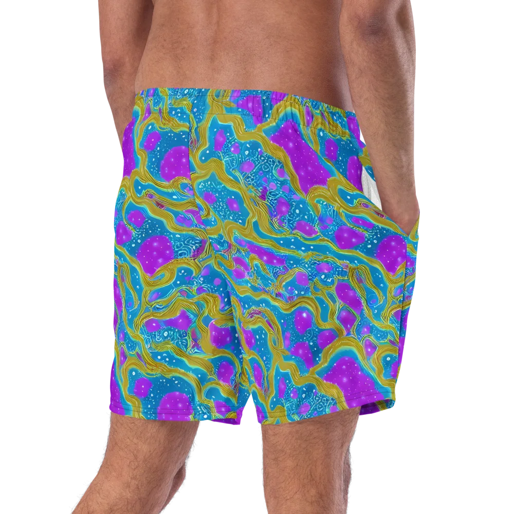 Mystic Waves on Swim Trunks — Right Back