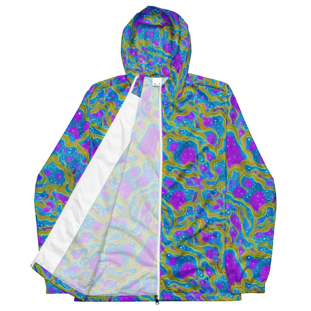 Mystic Waves on Men's Windbreaker — Front