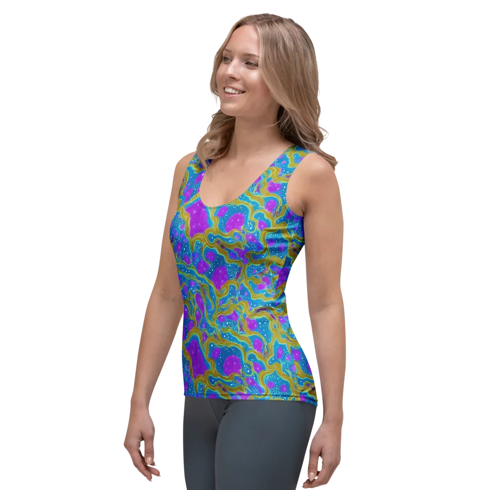 Mystic Waves on Women's Tank Top — Left Front