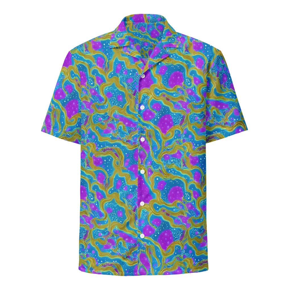 Mystic Waves on Button Shirt — Front