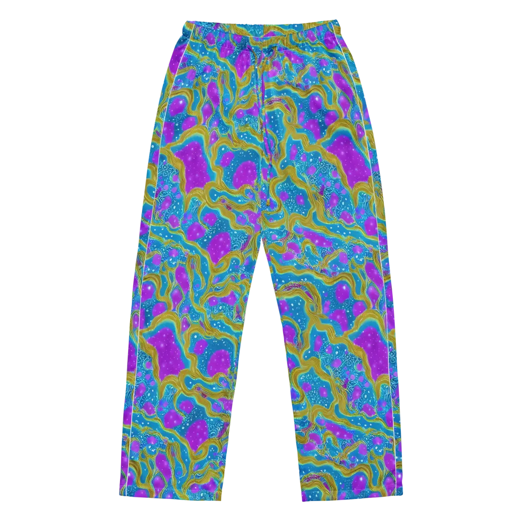 Mystic Waves on Women's Pajama Pants — Front