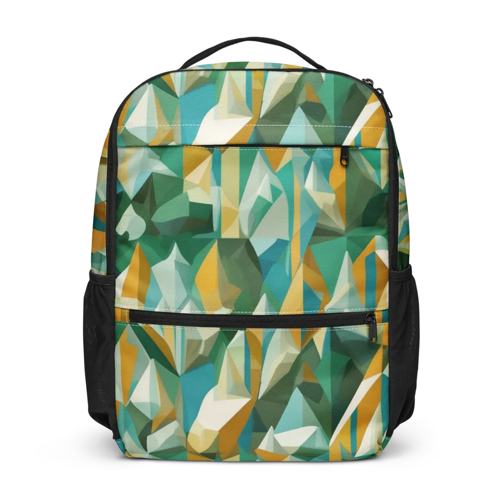 Emerald Facets on Utility Backpack — Front