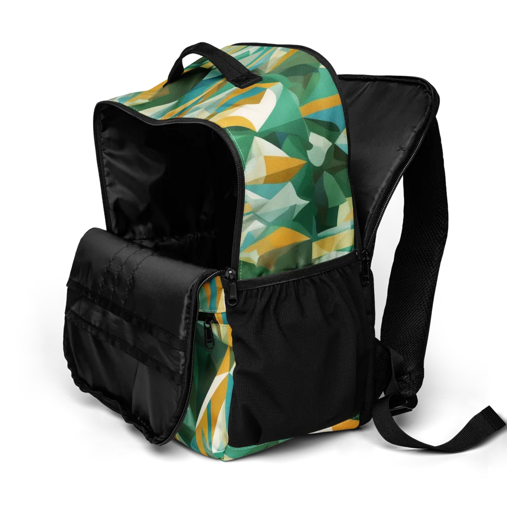 Emerald Facets on Utility Backpack — Product details 2