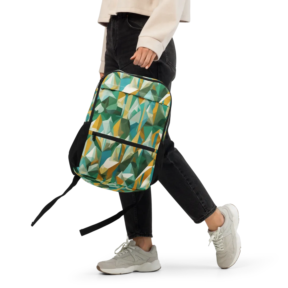 Emerald Facets on Utility Backpack — Front