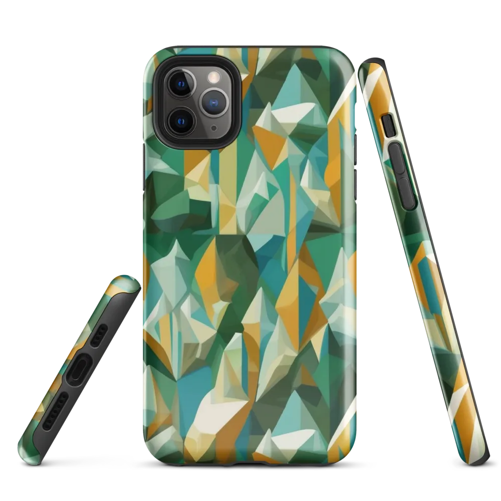 Emerald Facets on Tough Case for iPhone® — Front