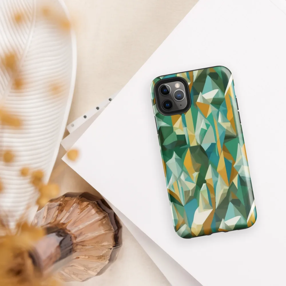 Emerald Facets on Tough Case for iPhone® — Front