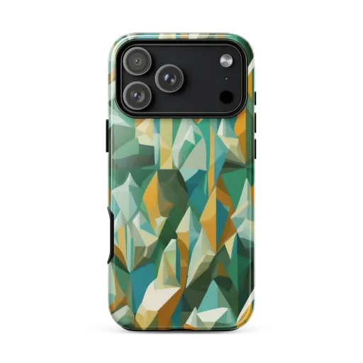 Emerald Facets on a Tough Case for iPhone®