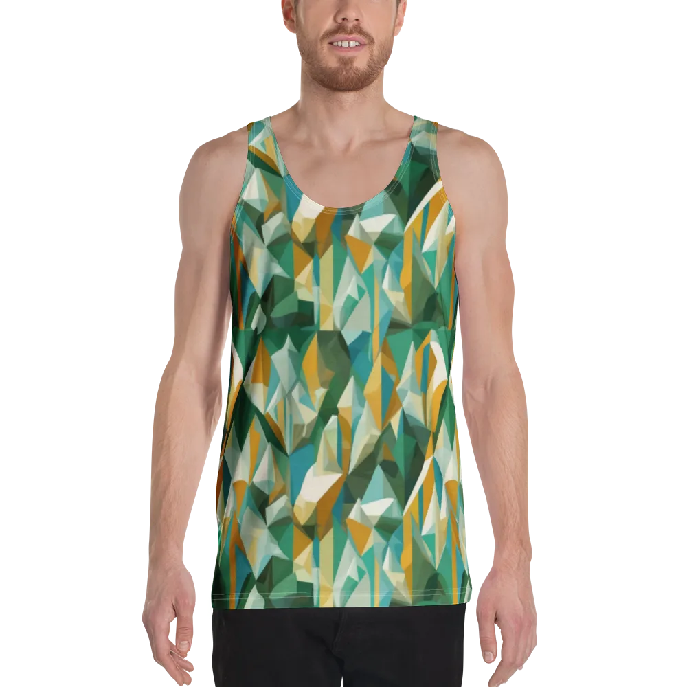 Emerald Facets on Men's Tank Top — Front