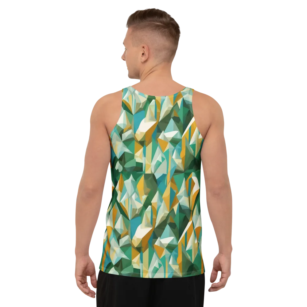 Emerald Facets on Men's Tank Top — Back