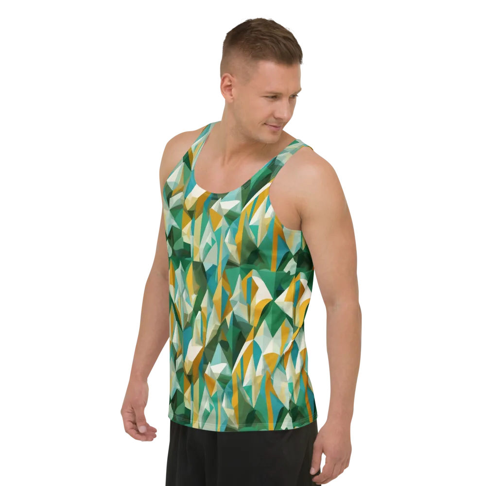 Emerald Facets on Men's Tank Top — Left Front