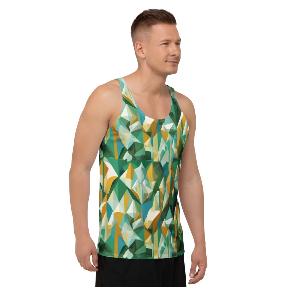 Emerald Facets on Men's Tank Top — Right Front