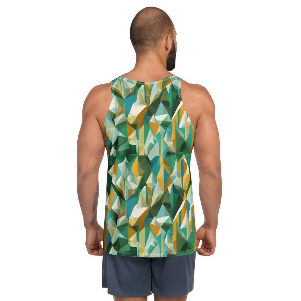 Emerald Facets on Men's Tank Top — Back