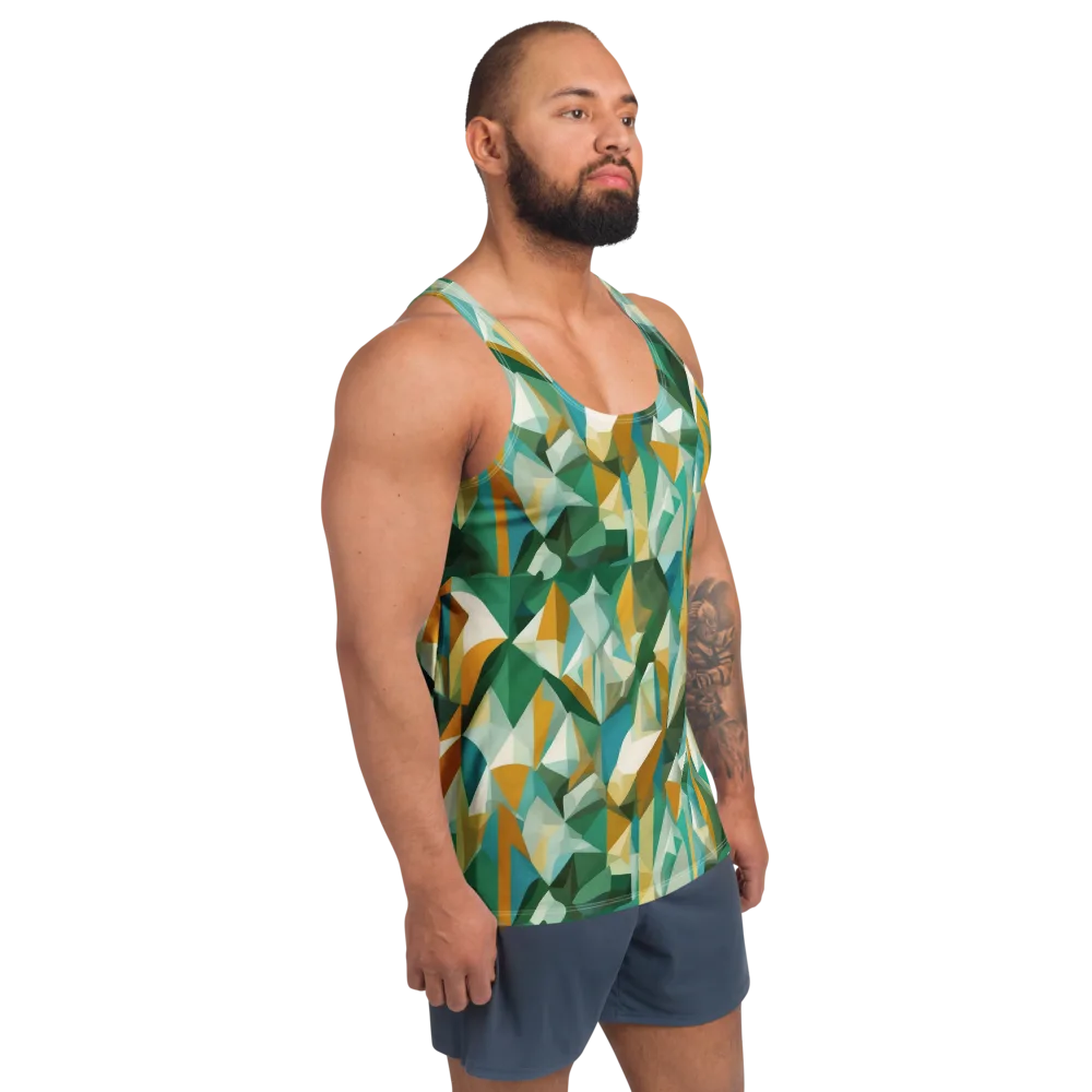 Emerald Facets on Men's Tank Top — Right Front
