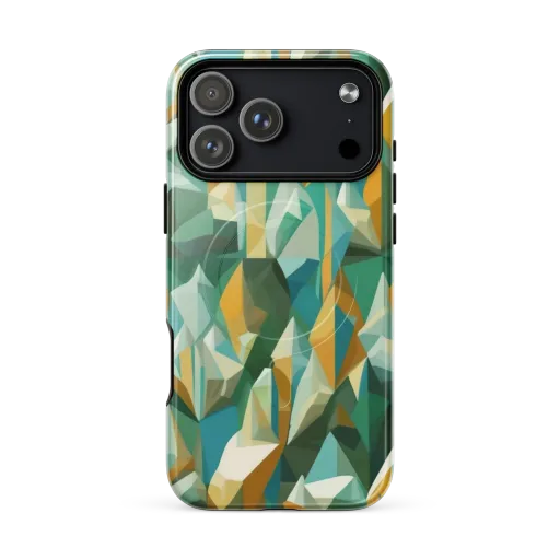 Emerald Facets on a MagSafe Tough Case for iPhone®
