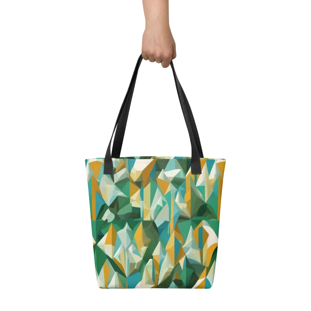 Emerald Facets on Tote Bag — Front