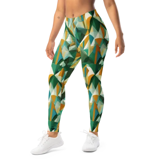 Emerald Facets on a Leggings