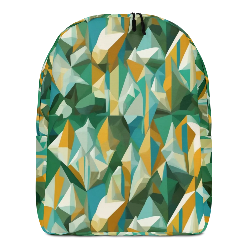 Emerald Facets on Minimalist Backpack — Front