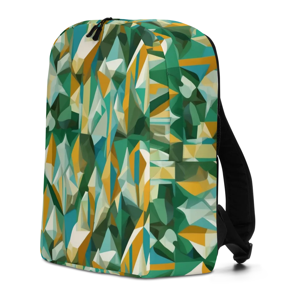 Emerald Facets on Minimalist Backpack — Left