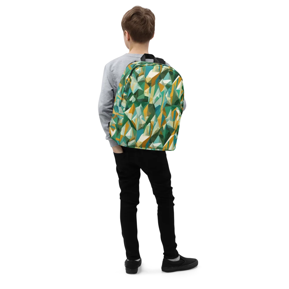 Emerald Facets on Minimalist Backpack — Right Front