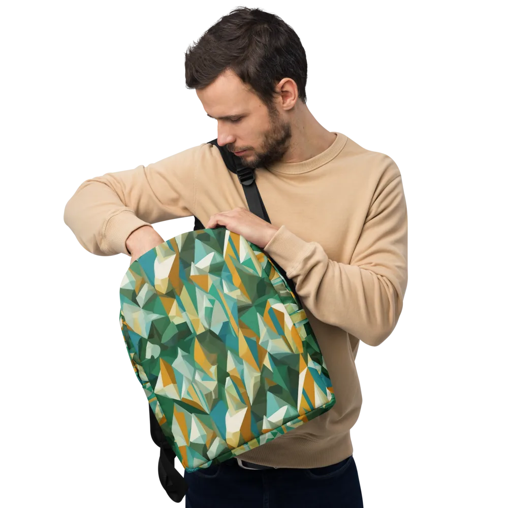Emerald Facets on Minimalist Backpack — Front