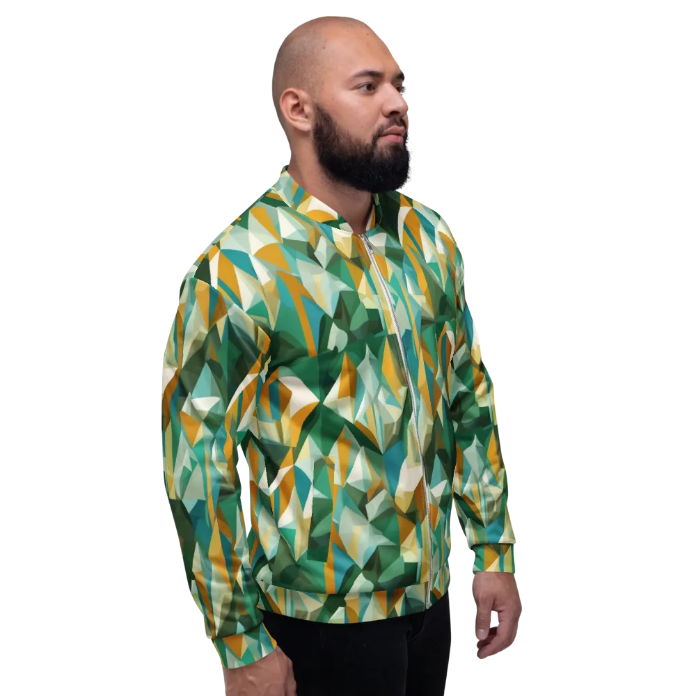 Emerald Facets on Bomber Jacket — Right