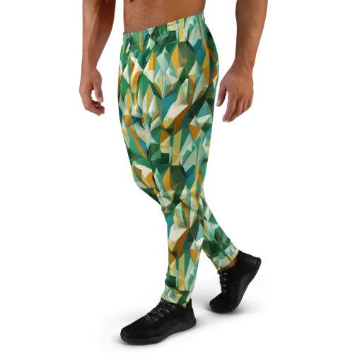 Emerald Facets on a Men's Joggers