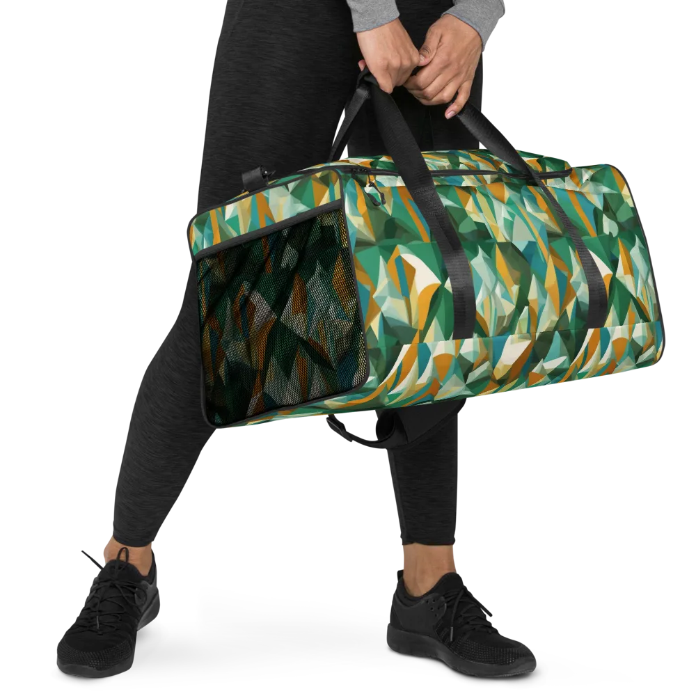 Emerald Facets on Duffle Bag — Right Front