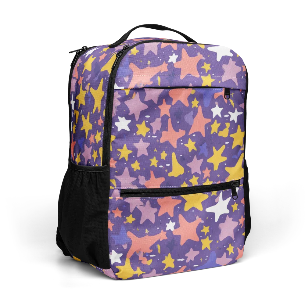 Starry Confetti on Utility Backpack — Right Front