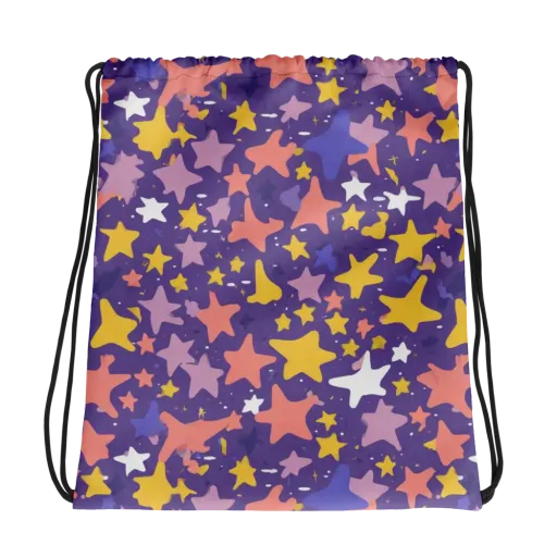 Starry Confetti on a Drawstring Bag