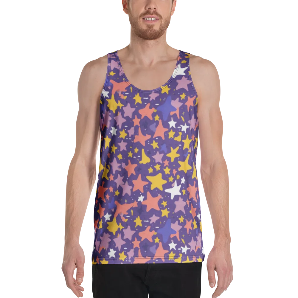 Starry Confetti on Men's Tank Top — Front