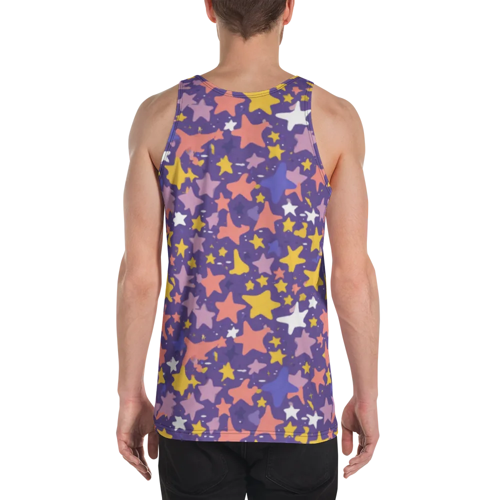 Starry Confetti on Men's Tank Top — Back