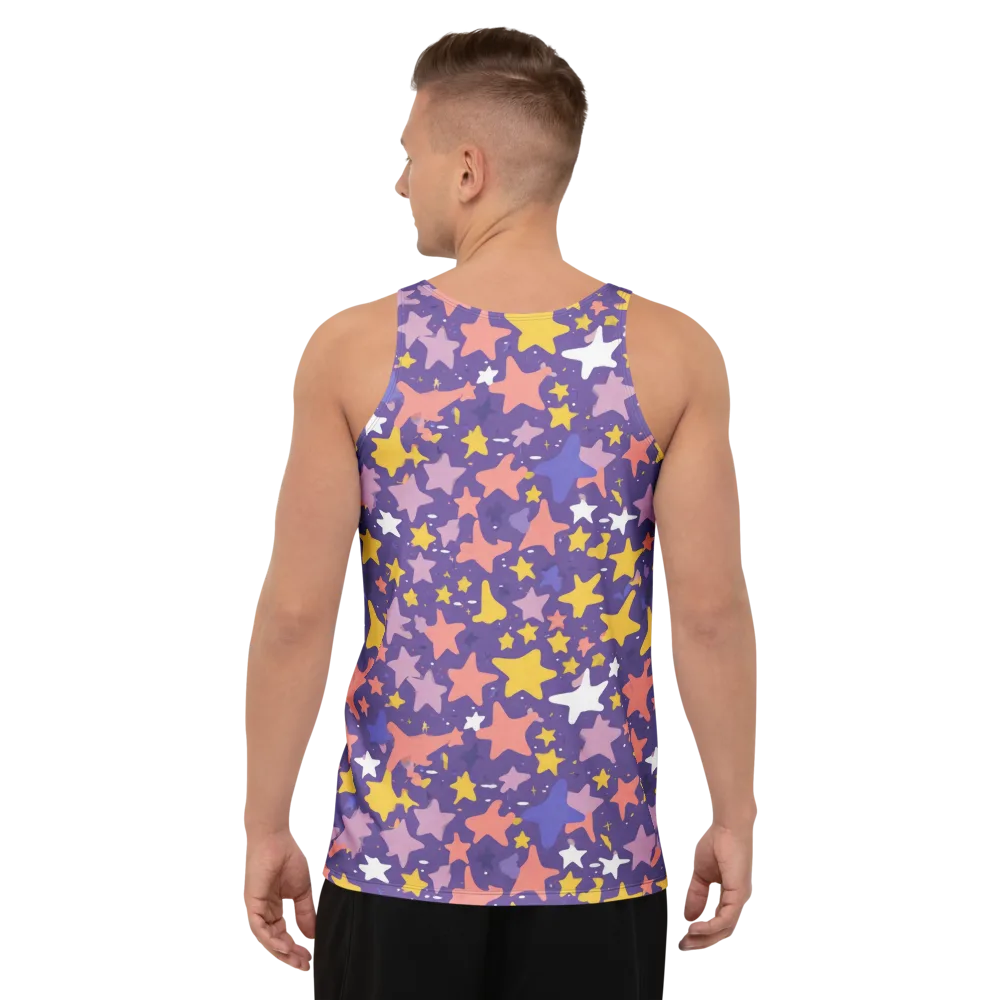 Starry Confetti on Men's Tank Top — Back