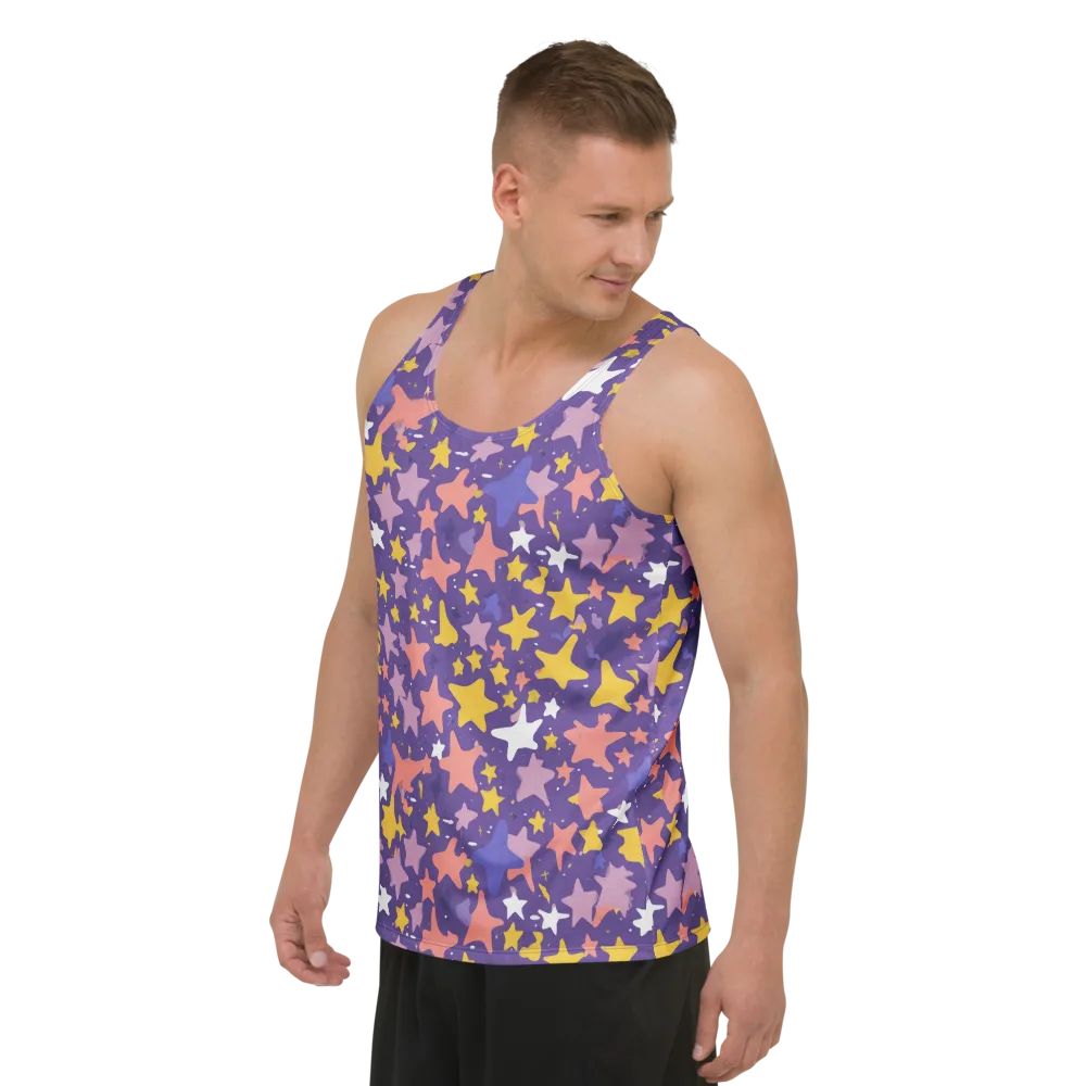 Starry Confetti on Men's Tank Top — Left Front