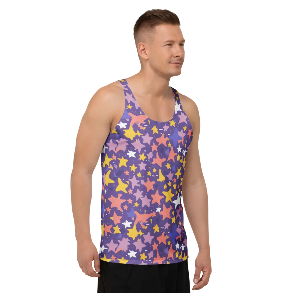 Starry Confetti on Men's Tank Top — Right Front