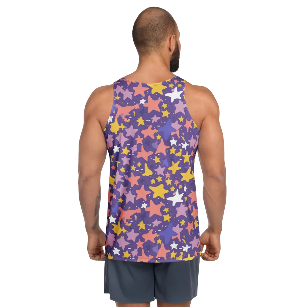 Starry Confetti on Men's Tank Top — Back