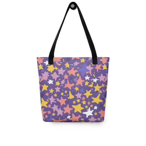 Starry Confetti on a Tote Bag