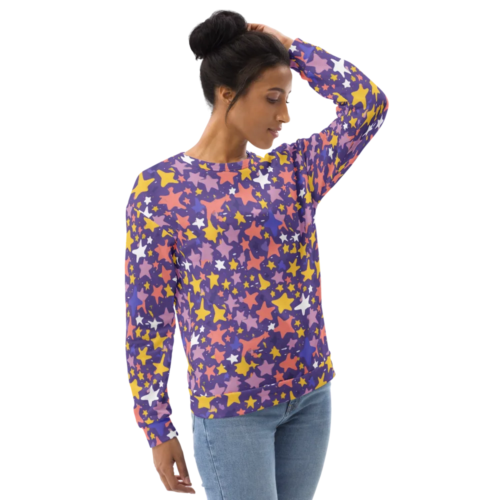 Starry Confetti on Sweatshirt — Right Front