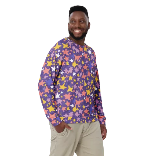 Starry Confetti on a Sweatshirt