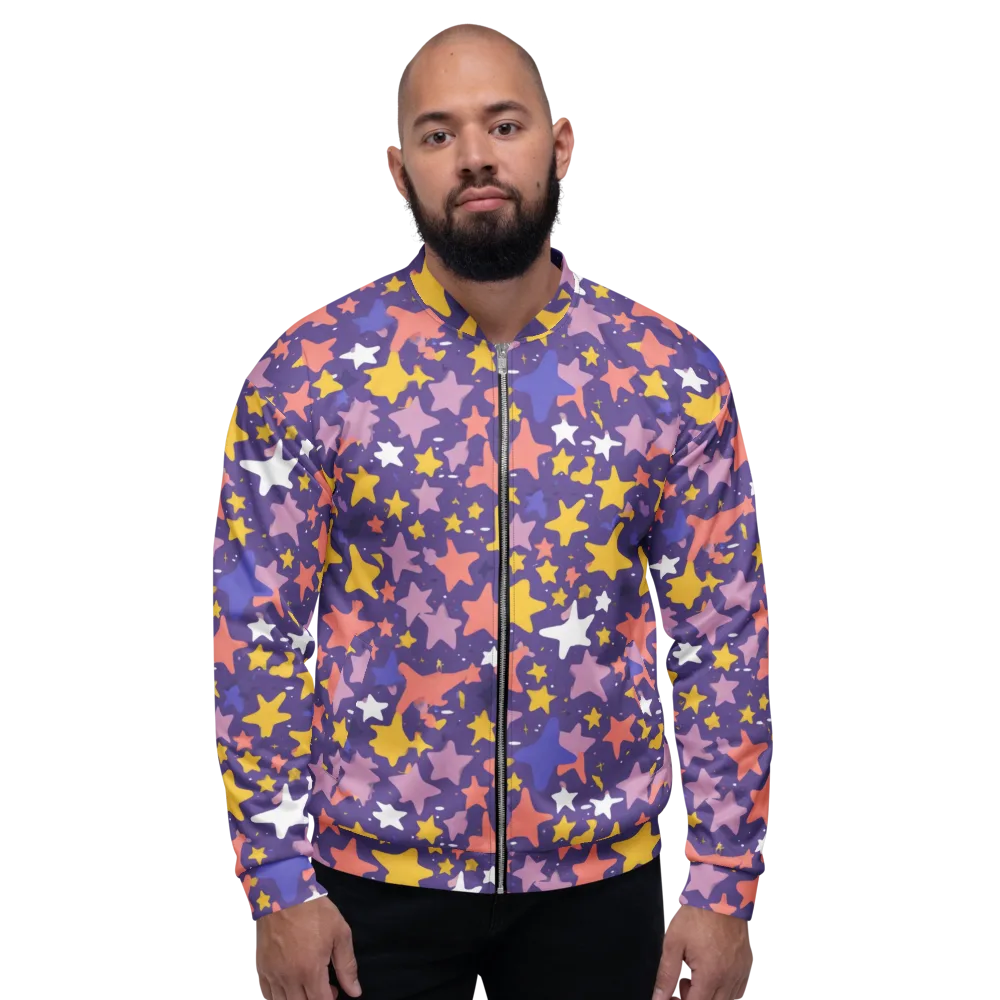 Starry Confetti on Bomber Jacket — Front