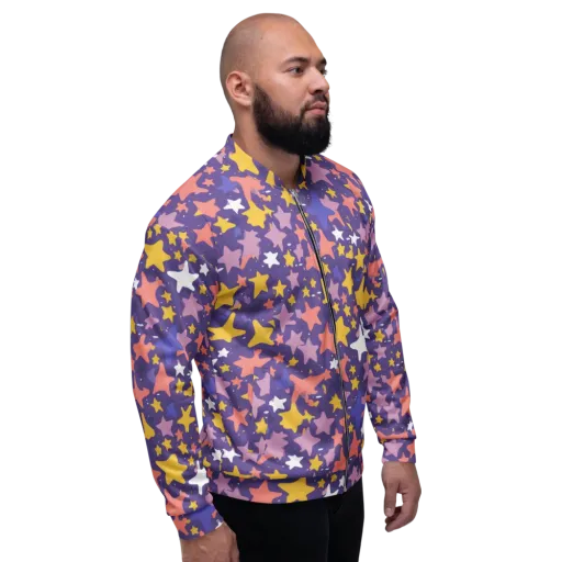 Starry Confetti on a Bomber Jacket
