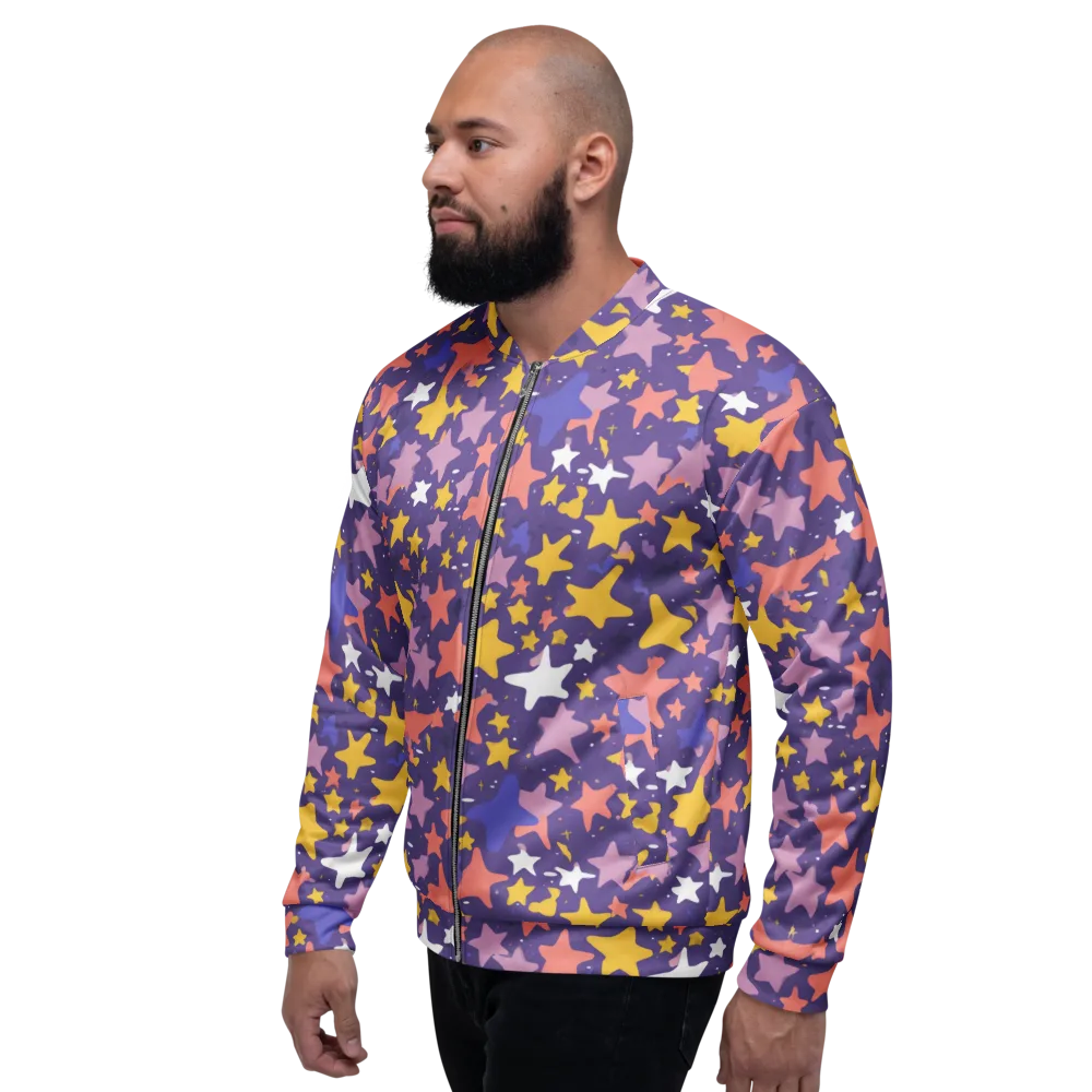 Starry Confetti on Bomber Jacket — Left